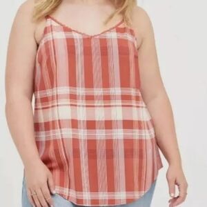 Torrid Ava Lace Trim Cami Stretch Challis